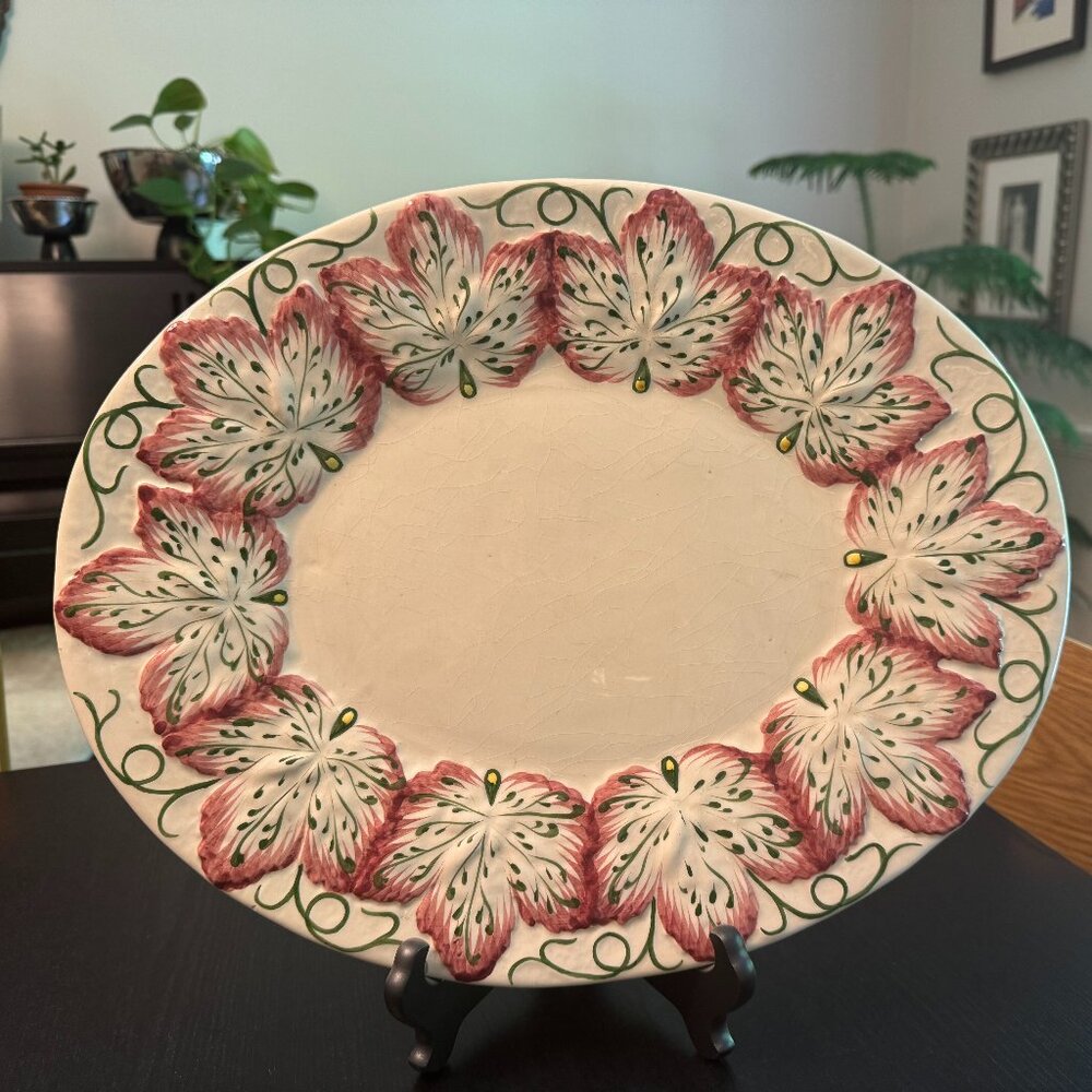 Vintage Hand-Painted Platter - Picture 1 of 3
